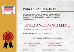 Prix de La Cellulose - promo 2018